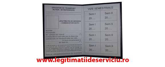 Legitimatie conducator auto ARR interior alb 7x10